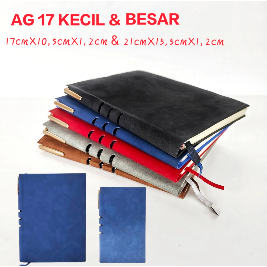 

Buku Tulis Agenda AG17 Besar dan Kecil, NoteBook Cover Kain, Buku Tulis Memo Bergaris, Soft Cover Diary Catatan Jurnal, Kantor