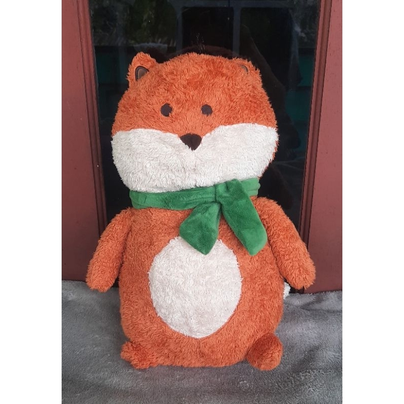 Boneka Fox Rubah Jumbo 11 12 KKV Bahan Miniso Bulu Lembut Gembul Limited