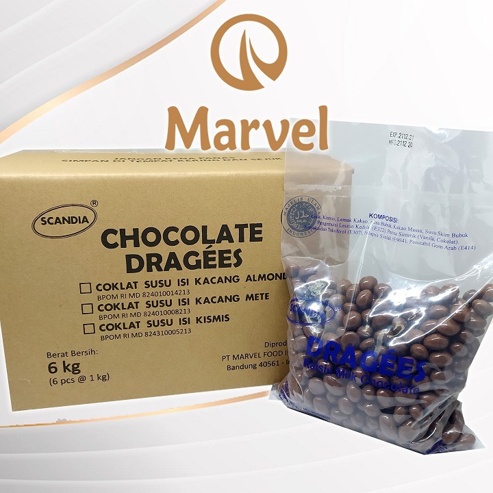 

KARTONAN coklat Scandia Raisin isi 6Kg ( scp )