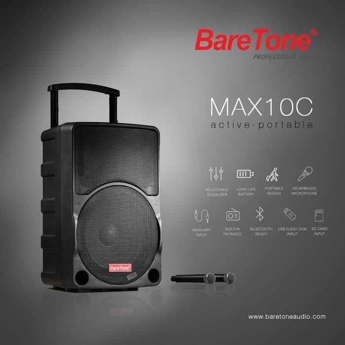 SPEAKER BARETONE MAX 10C SPEAKER WIRELESS BARETONE 10 INC