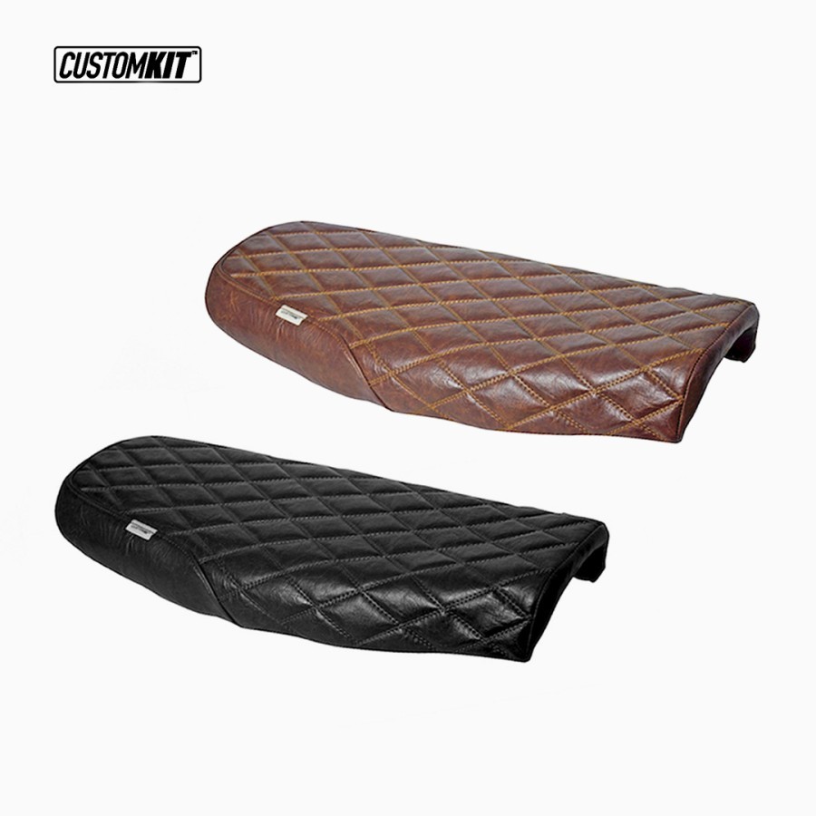 Jok Caferacer KAWASAKI W175 - Motif Wajik/Diamond - CustomKit