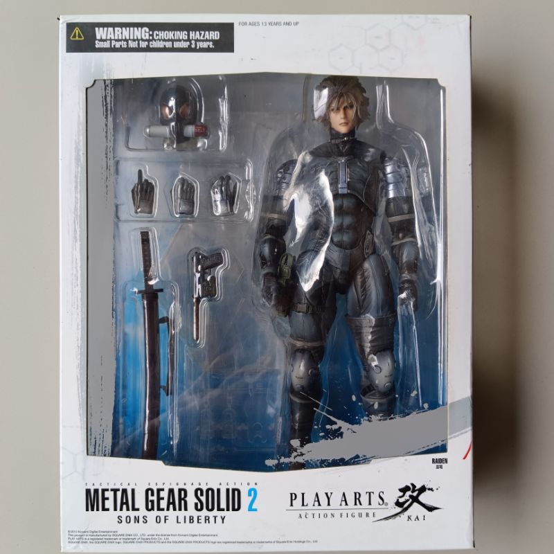 play arts kai metal gear solid 2 sons of liberty raiden ORIGINAL new misb