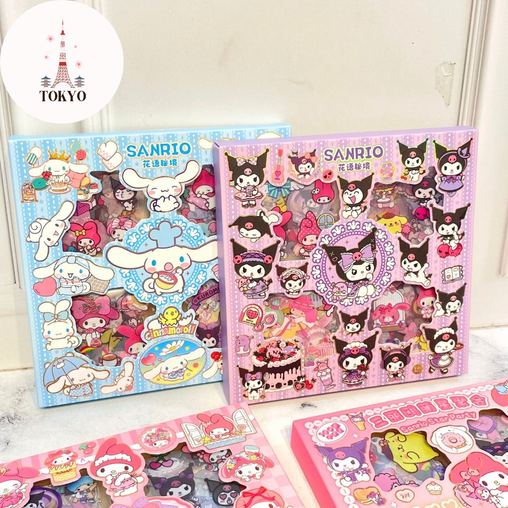 

Stiker 100 Lembar Sanrio CYK ST-1404 Kuromi Cinnamoroll My Melody