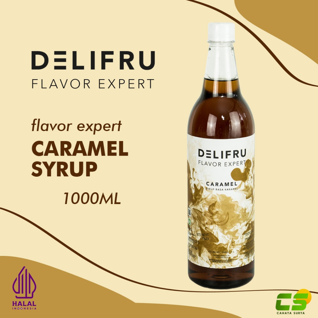 Delifru Syrup/Sirup - Caramel Syrup 1000 ml