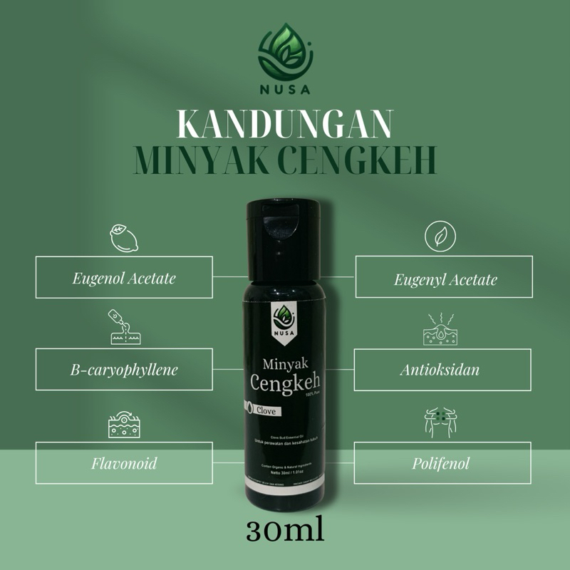 Nusa - Minyak Cengkeh Asli Maluku - 30ml Travel Size