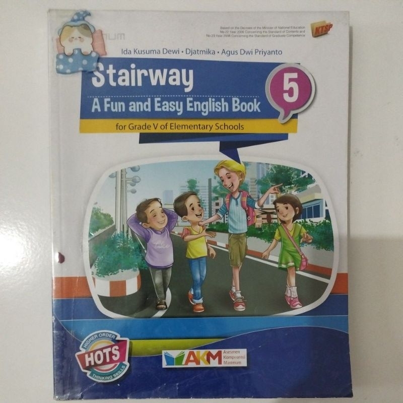 Buku Bahasa Inggris kelas 5 Stairway A Fun and Easy English Book for grade 5 Tiga Serangkai