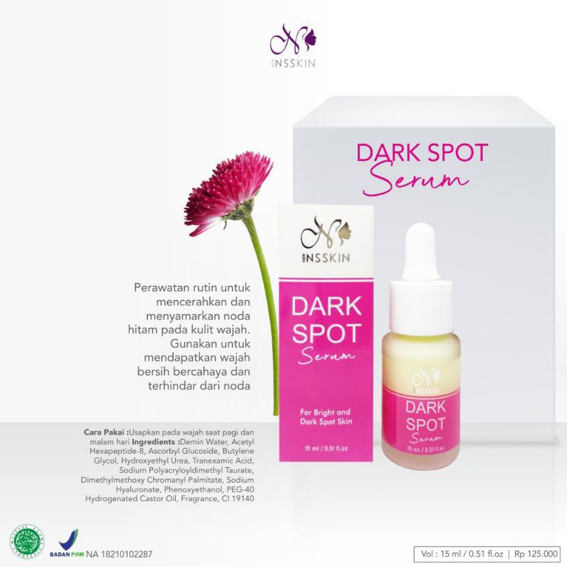 (BISA COD) NEW NSSKIN DARK SPOT SERUM untuk flek hitam