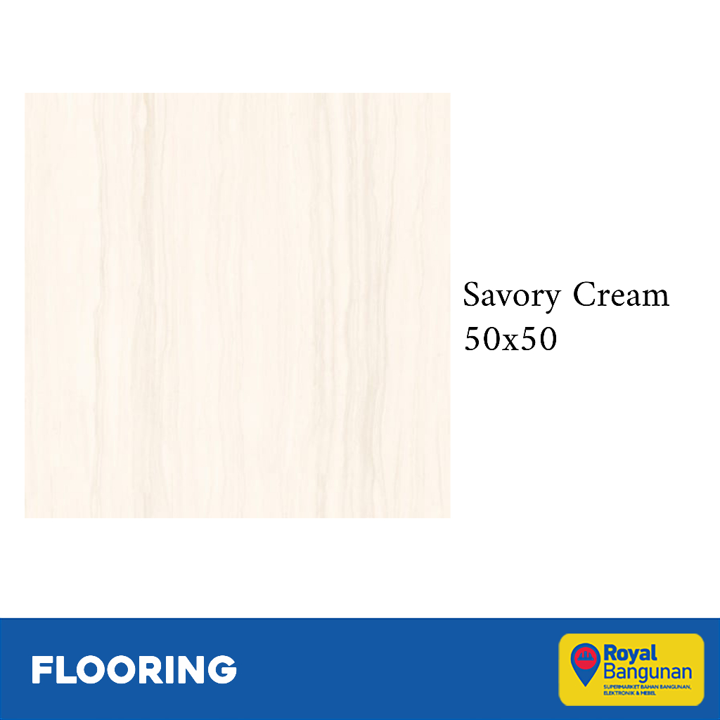 Milan Keramik Savory Cream 50x50 Keramik Lantai Motif Marble Glossy