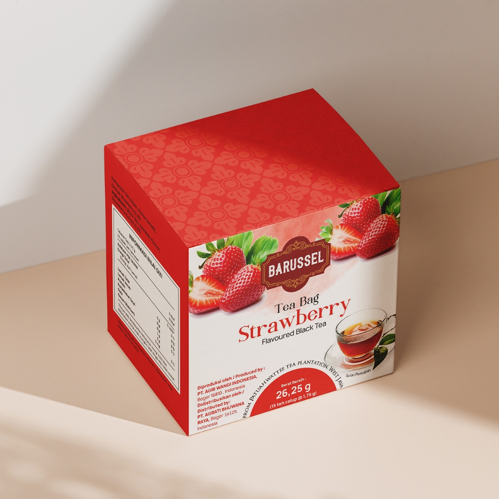 

BARUSSEL Strawberry Tea | Teh Celup Rasa Strawberry