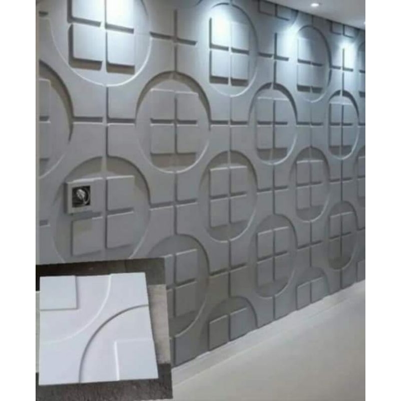 CETAKAN fiber 3d WALL PANEL 40x40