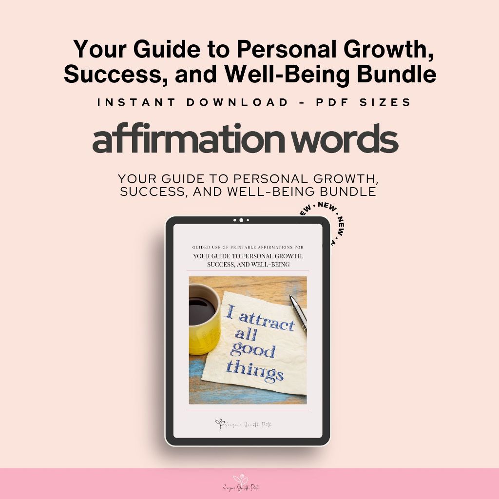 

Affirmation Printables Bundle: 60 Powerful Affirmations for Personal Growth