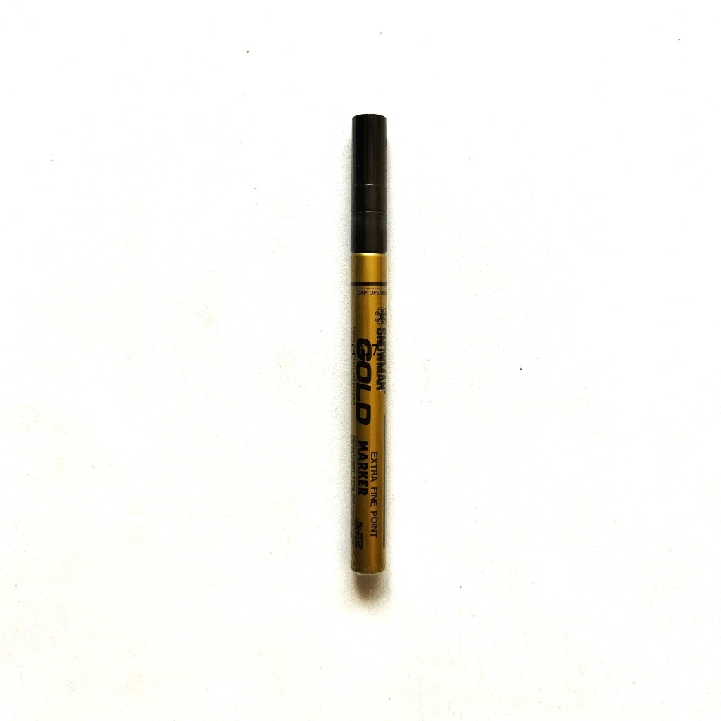 

ANNYEONG HASEYO GIFT SHOP | Snowman Paint Marker Extra Fine Tip | Gold EFGP | Pigment Permanent Ink