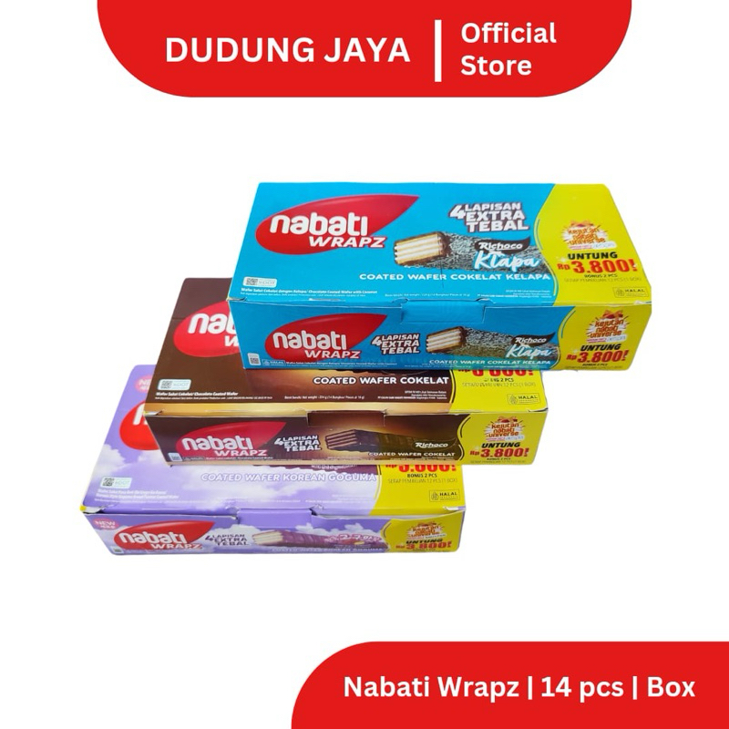 

NABATI WRAPZ COATED WAFER NABATI WAFER SALUT 14PCS/BOX