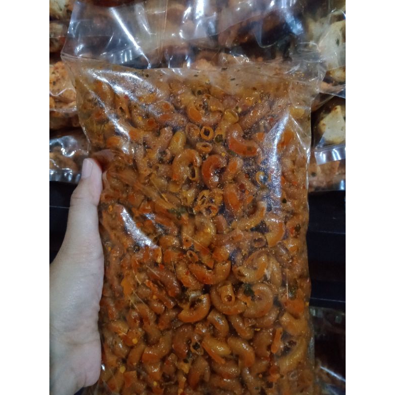 

makaroni kriuk 250 gram, rasa pedas, extra pedas, seblak jeletot, pedas manis, jagung bakar