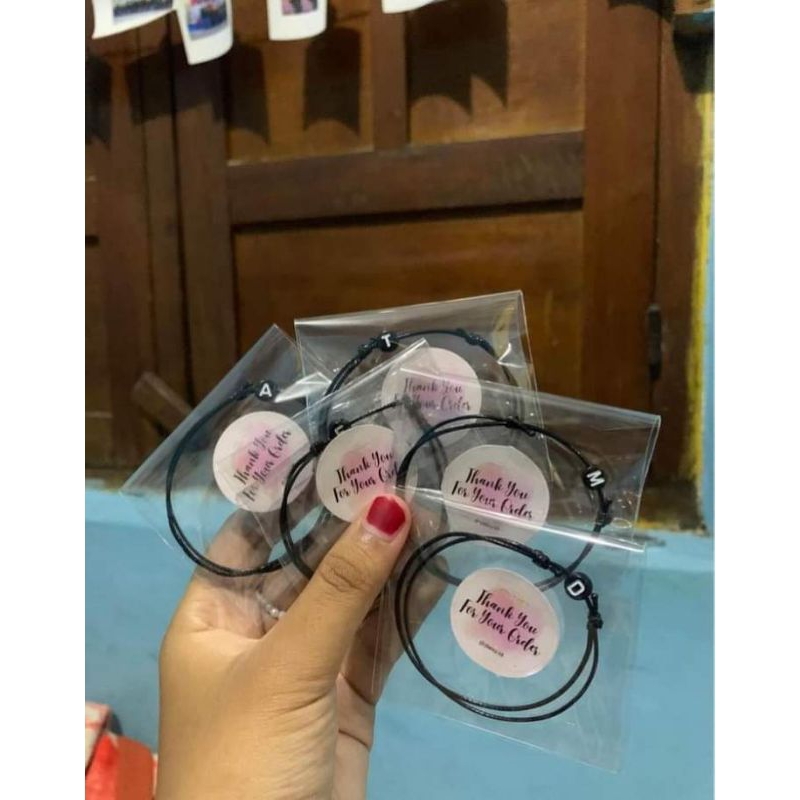 gelang tali huruf A_Z lengkap