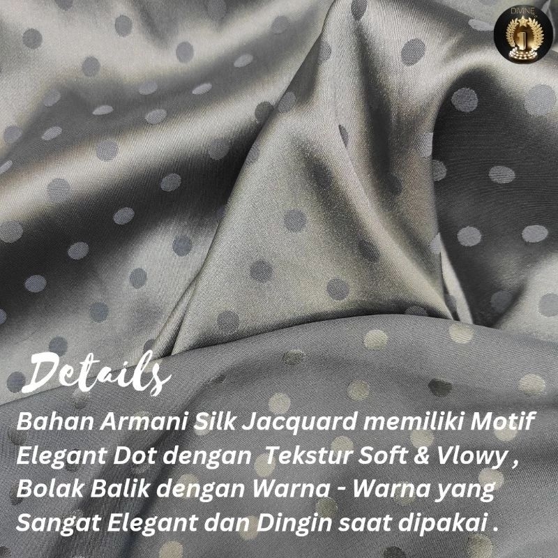 Bahan Kain Armani Silk Jaguar DOT/ Silk Jaguar / Jaguar Dot