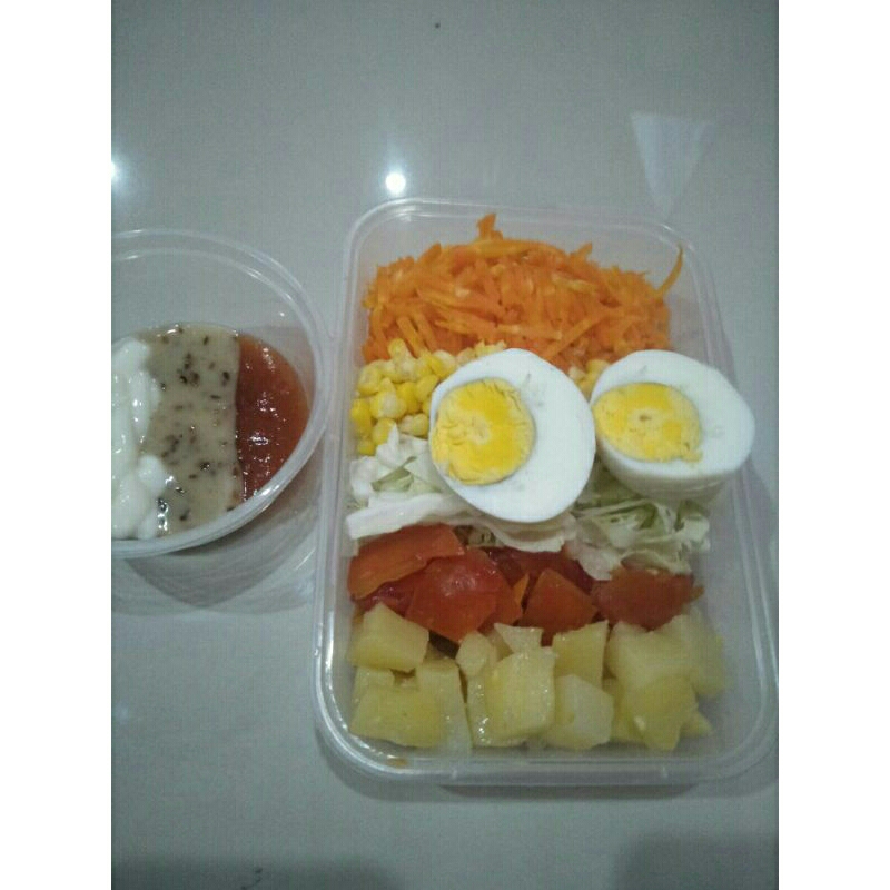 

KETO-Salad Sayur Telur Rebus -Dijamin Fresh - Khusus Instan