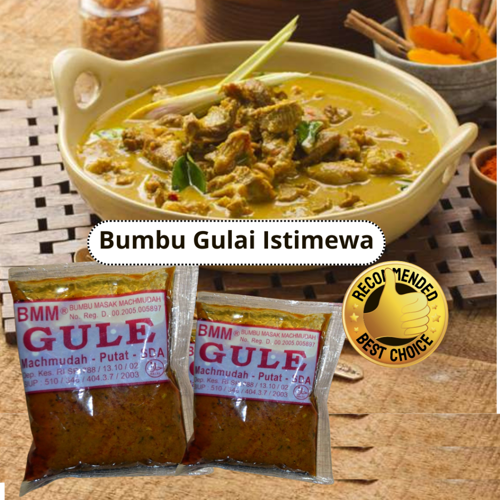 

BUMBU GULAI INSTAN / GURIH DAN LEZAT/ BUMBU MAHMUDAH/BMM