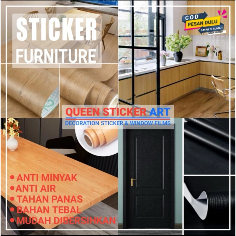 Stiker Marmer dan Kayu 1 roll Besar