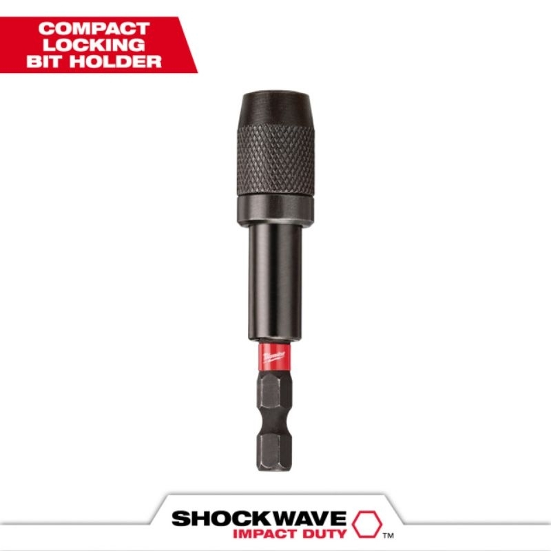 MILWAUKEE 1/4" HEX IMPACT LOCKING BIT HOLDER - Sambungan Mata Obeng