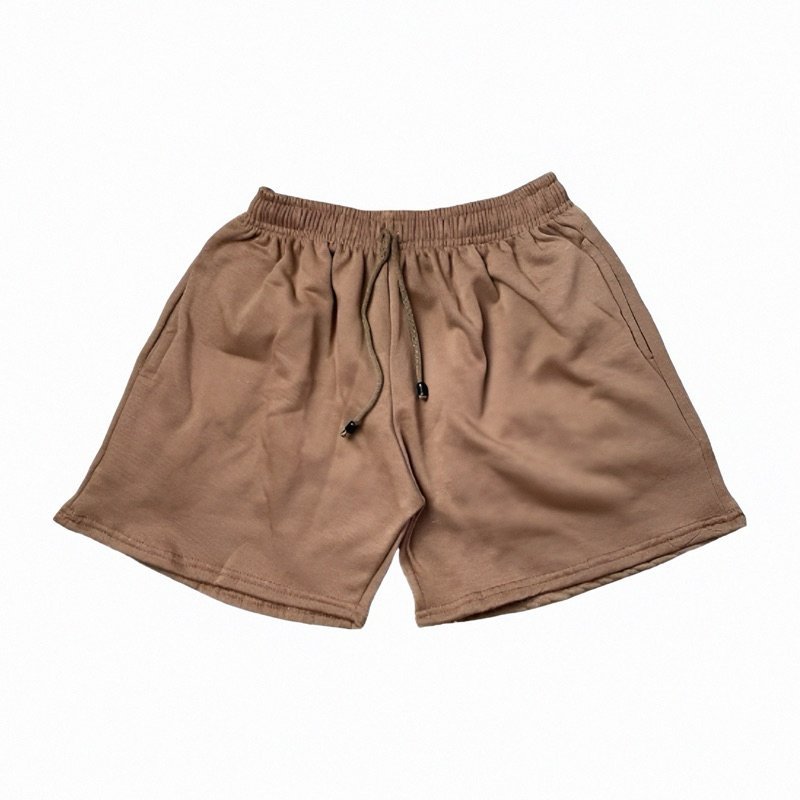 CELANA HOTPANTS SHORTPANTS CELANA SANTAI CEWEK COWOK UNISEX DEWASA COKLAT MOCCA