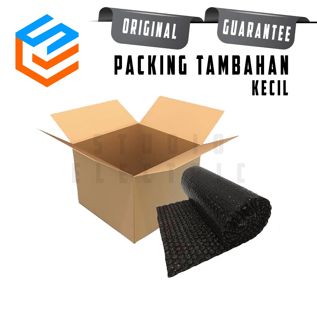 

Packing Tambahan Kardus + Bubble Wrap Ukuran Kecil