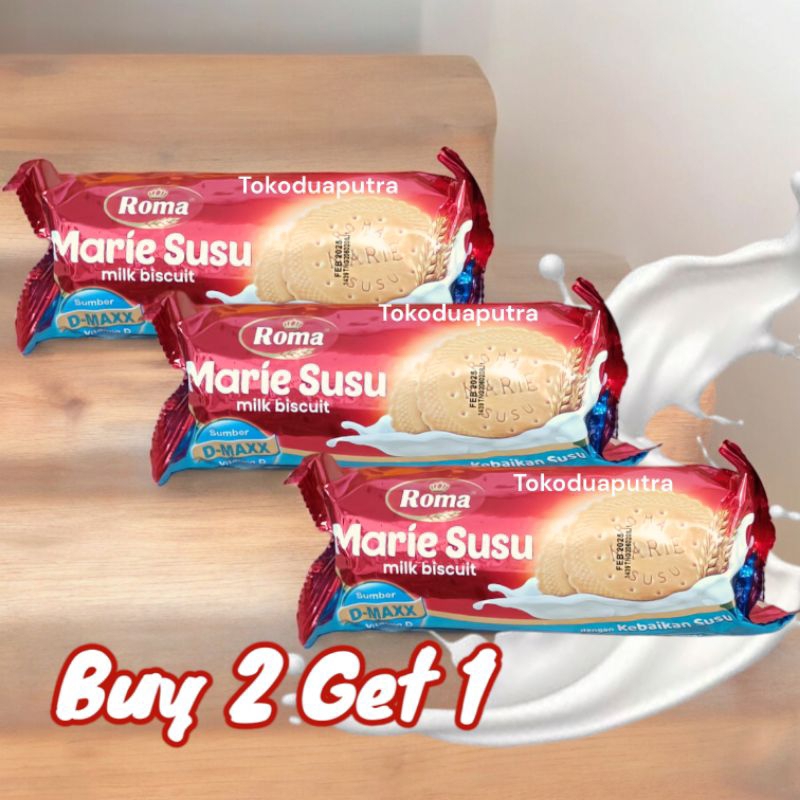 

Roma Marie susu Roll 115 Gr Buy 2 get 1 / Marie susu 115 gr