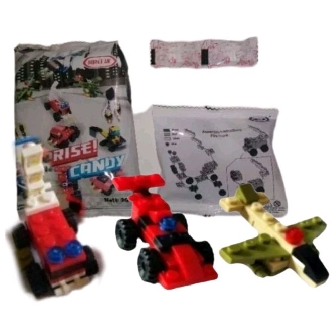 Sweet Me Surprise Toys Candy Leggoo (Mobil) 30Pcs