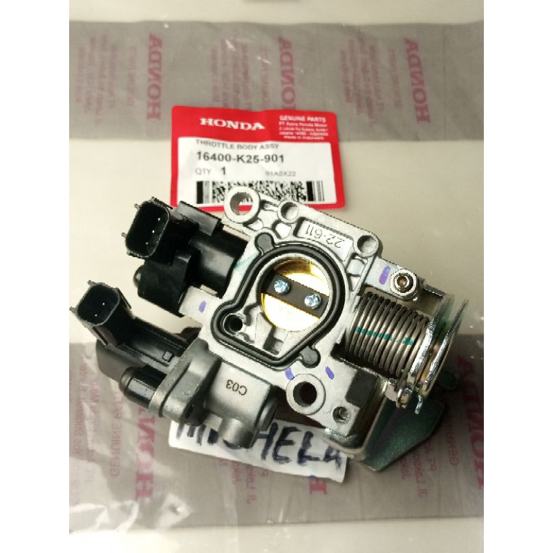 throttle trotol body Assy beat fi ,beat pop ,Scoopy fi 2012-2014 starter kasar 16400-K25-901 22mm