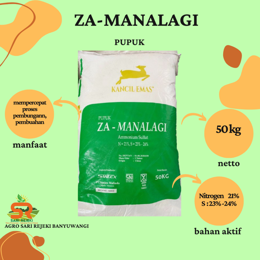 PUPUK ZA MANALAGI KANCIL EMAS 50KG