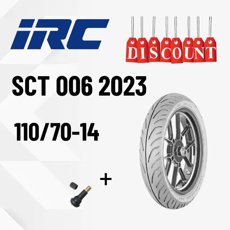 IRC Sct 006 110/70-14 Ban Motor Ring 14 Ban Motor Tubles