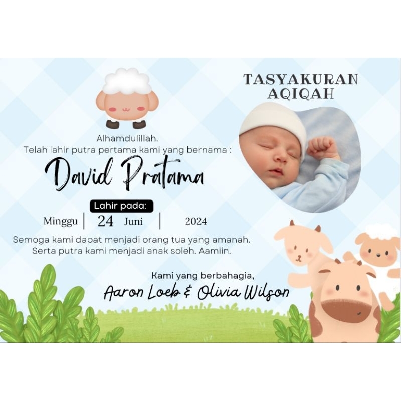 

Sticker nasi kotak Tasyakuran Aqiqah