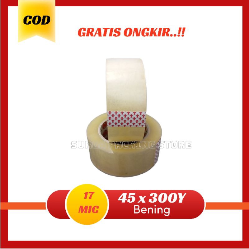 Lakban Jumbo 300 Yard | Lakban Bening 300 Yard | Lakban Coklat 300 Yard Isi 6 pcs