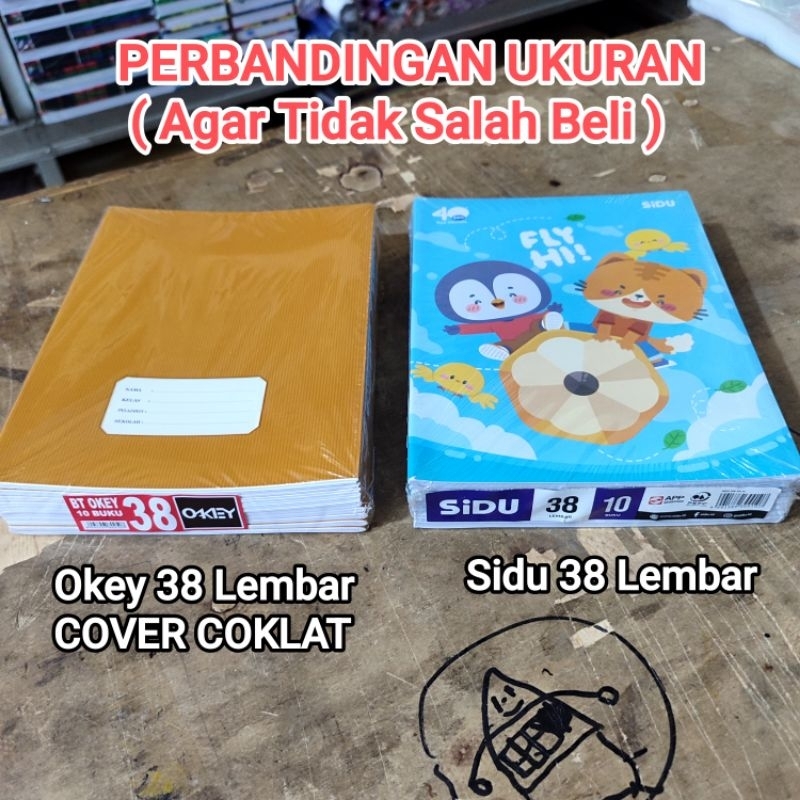 

H7Y 1 Pak Buku Tulis 58,38 Lembar COVER COKLAT Isi 10 Pcs & Sidu ( Ukuran Kwarto )