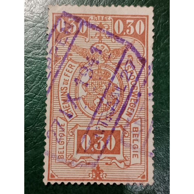 

Prangko Belgia 0,30 Franc Tahun 1923 USED