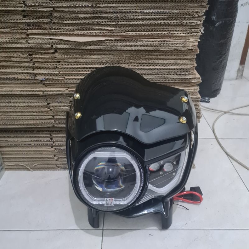 Lampu Depan Tiger Revo Set Biled TURBO GEN 2 PREMIUM Lampu Depan Tiger PC Reflektor Tiger PC