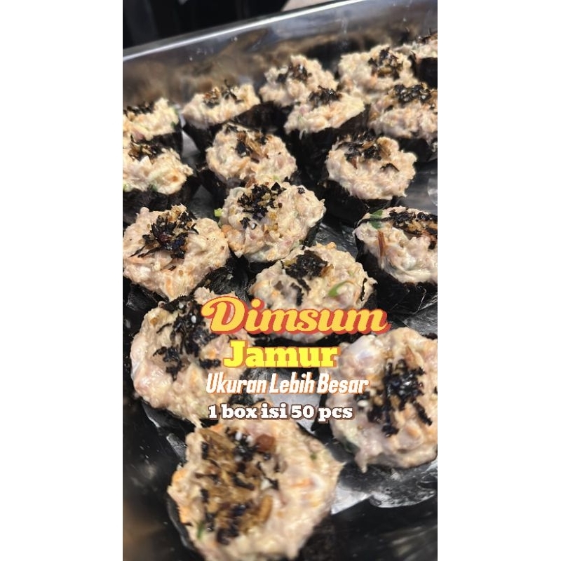 

Dimsum Jamur. 50 pcs. Ukuran Lebih Besar. Kualitas Terjamin. Produk Halal