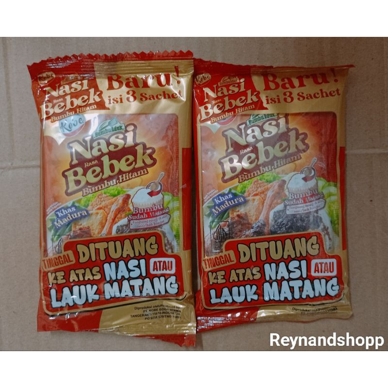 

Kobe bumbu nasi bebek isi 3pcsx20gr