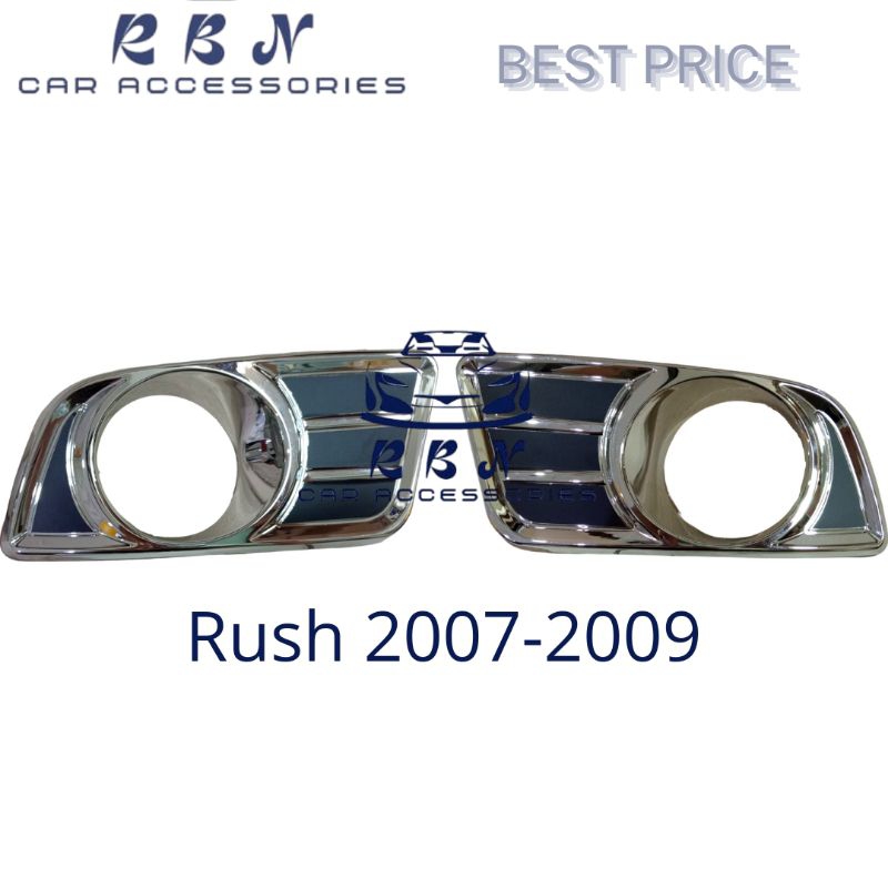 RING FOGLAMP RUSH TERIOS 2007-2009 HITAM CROM/AKSESORIS RUSH TERIOS