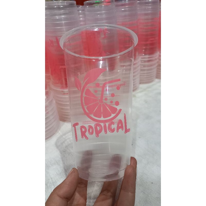 GO CUP 22OZ 7,5 gram CUP GELAS SABLON (LINK KHUSUS)