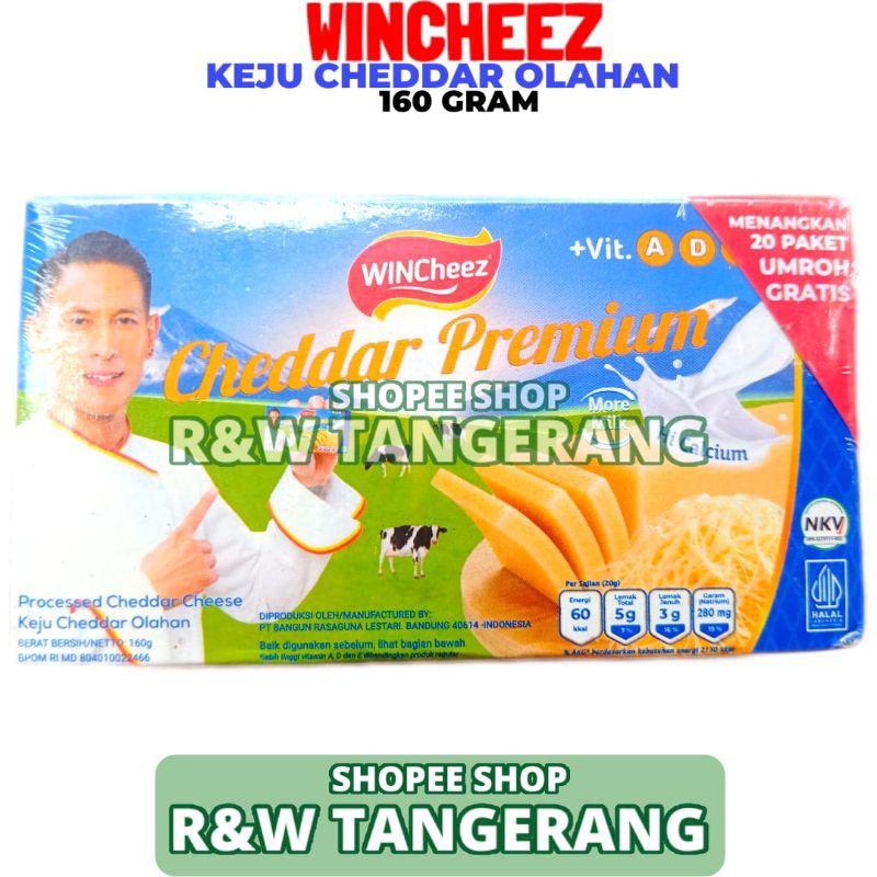 

Wincheez Premium 160 Gram Keju Cheddar Olahan