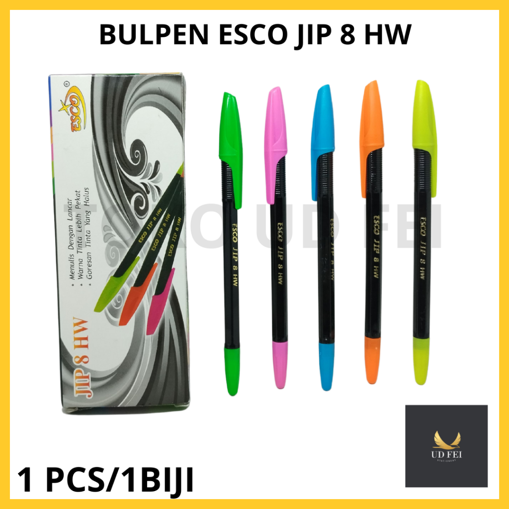 

(1 PCS/1BIJI)Bulpen ESCO JP 58 HW/ Balpoin hitam/Bulpen ESCO