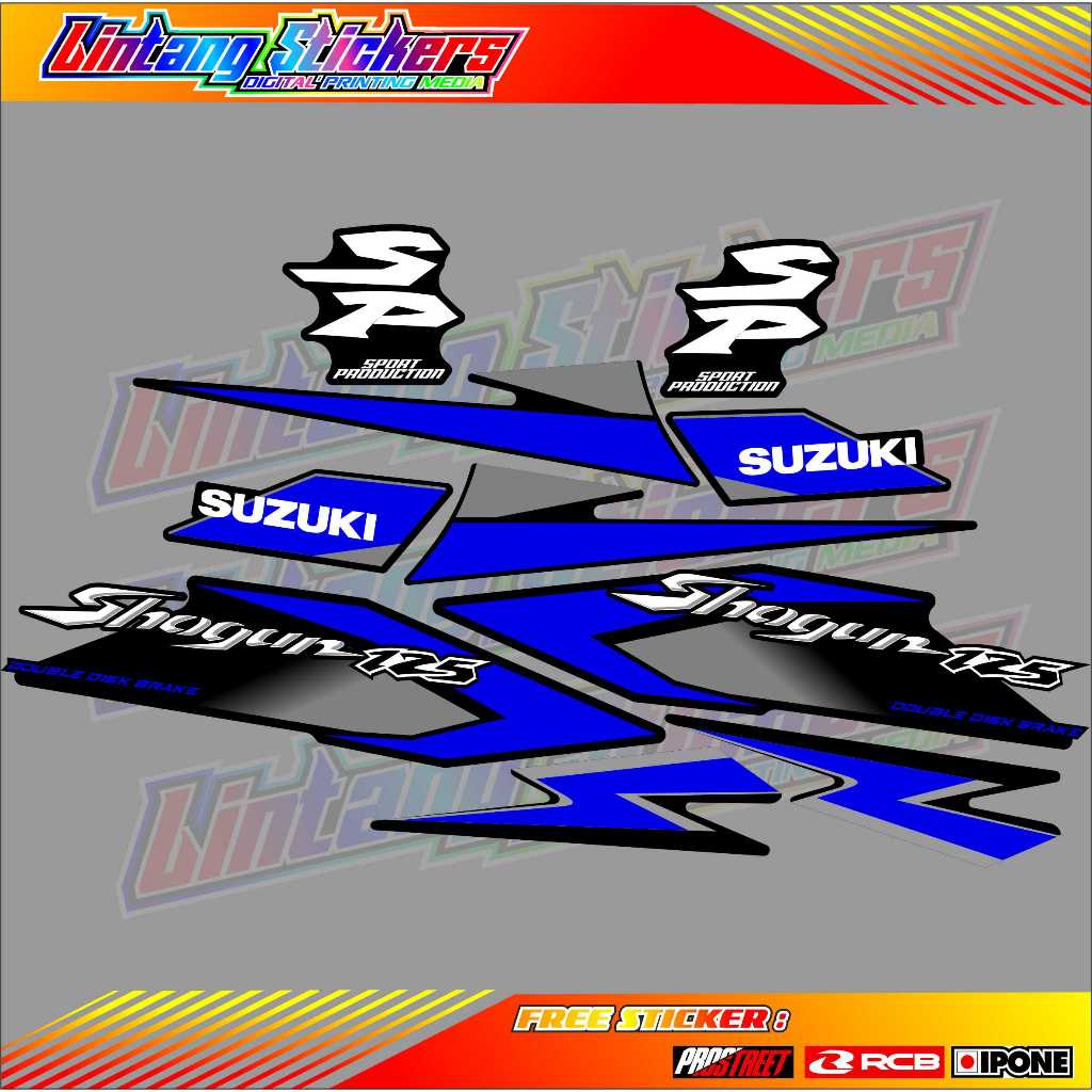 STRIPING VARIASI SUZUKI SHOGUN 125 SP / STIKER LIST MOTOR SHOGUN 125 SP