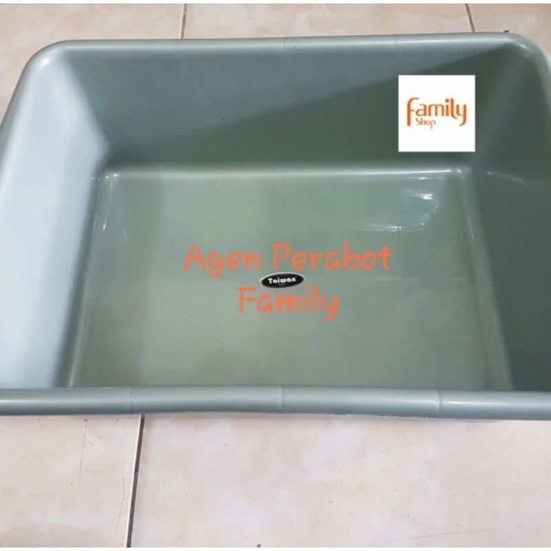 Baskom Kotak Plastik Besar / Bak Segi Plastik Besar / Bak Hidroponik XL (Gojek Grab)