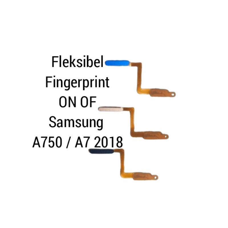 fleksibel on of fingerprint sidik jari samsung A750 / A7  2018 fleksibel on of + fingerprint samsung