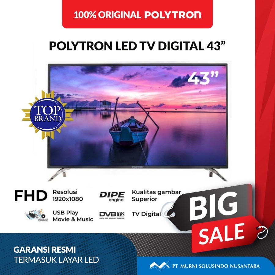 POLYTRON LED TV 43 INCH