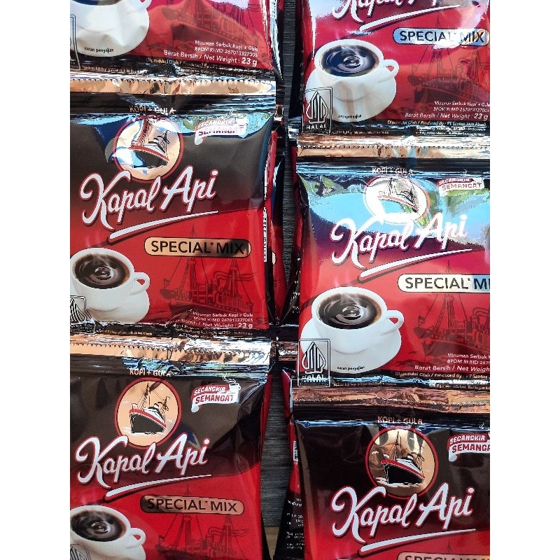 

MURAH 'kopi kapal api mix 23gram'per renceng isi 10pcs