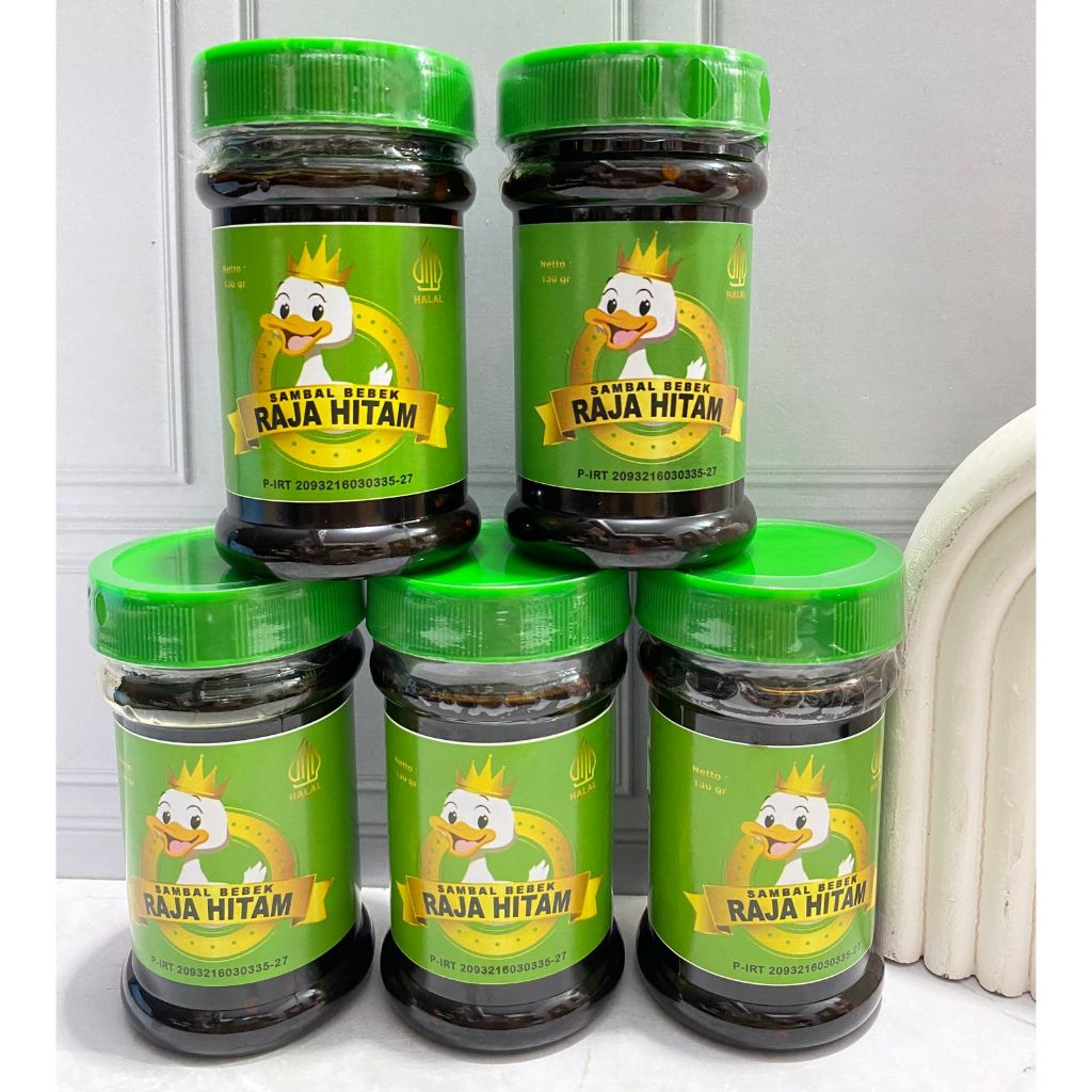 

Cod / Sambal bebek hitam raja pedas khas Madura 130 gram 3 pcs / Sambal bebek raja hitam / Sambel bebek madura raja hitam / Sambal bebek raja hitam 130 gram / Sambal bebek ireng