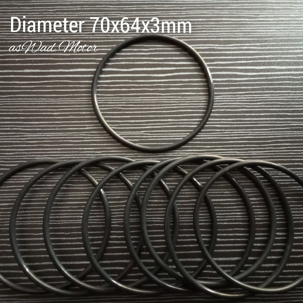 Oring Diameter 70x64x3mm Universal / Karet Seal / Karet Oring / Seal Oring / gasket Karet / Paking K