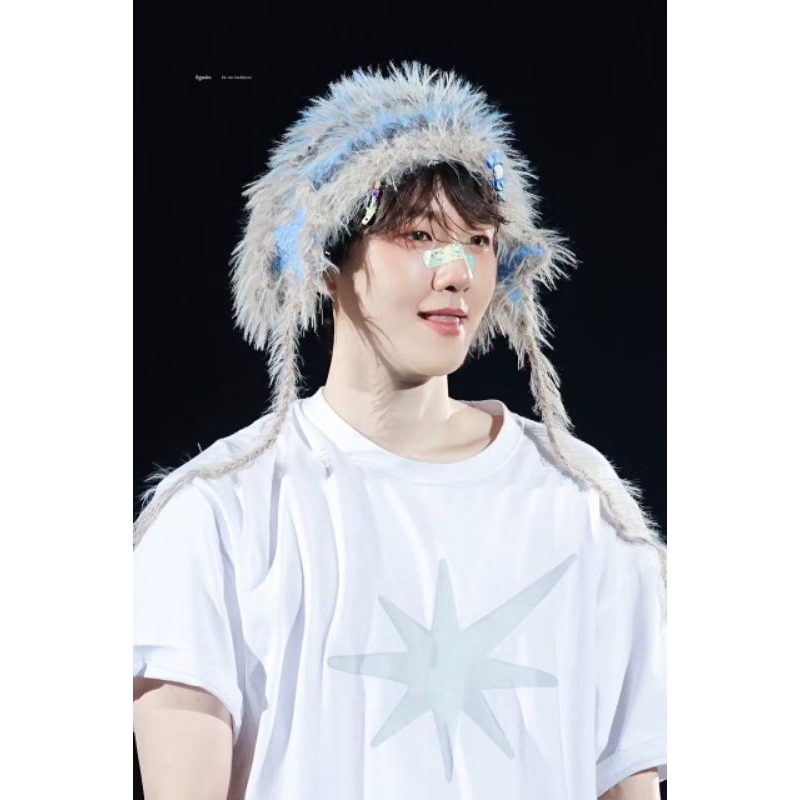 HANDMADE BAEKHYUN BUNNY BEANIE HAT/BUNNY BEANIE/TOPI KUPLUK CUTE/VIRAL/FASHION KOREA/AESTHETIC ESTET